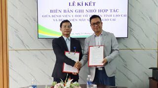 BỆNH VIỆN Y HỌC CỔ TRUYỀN TỈNH LÀO CAI KÝ KẾT BIÊN BẢN GHI NHỚ HỢP TÁC VỚI BỆNH VIỆN MẮT SÀI GÒN LÀO CAI