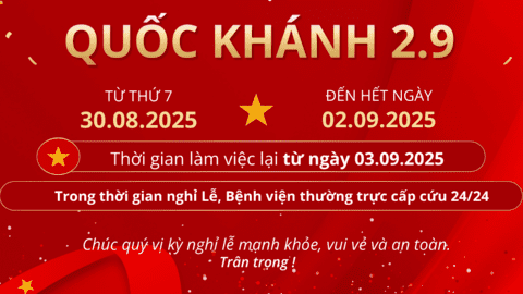 THÔNG BÁO LỊCH NGHỈ LỄ QUỐC KHÁNH 02/9