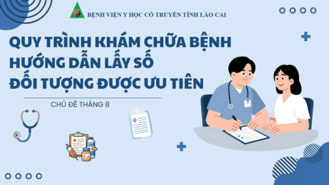 Quy trình khám bệnh tại khoa Khám bệnh- Bệnh viện Y học cổ truyền Lào Cai