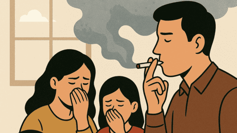 Khói thuốc – Sát thủ trong gia đình