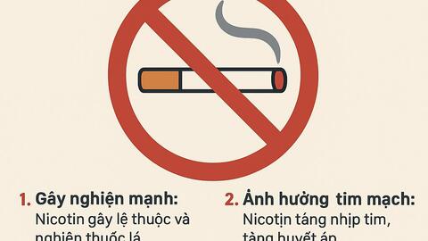 TÁC HẠI CỦA NICÔTIN TRONG THUỐC LÁ
