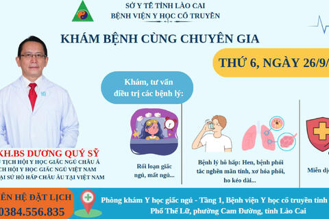 LỊCH KHÁM CHUYÊN GIA ĐẦU NGÀNH VỀ LĨNH VỰC Y HỌC GIẤC NGỦ