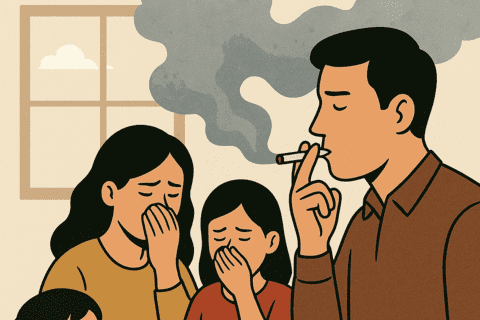 Khói thuốc – Sát thủ trong gia đình