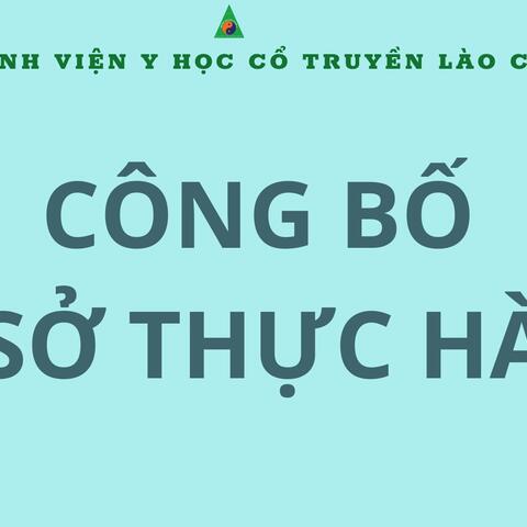 BẢN CÔNG BỐ CƠ SỞ KHÁM BỆNH, CHỮA BỆNH ĐÁP ỨNG YÊU CẦU LÀ CƠ SƠ THỰC HÀNH TRONG ĐÀO TẠO KHỐI NGÀNH SỨC KHỎE