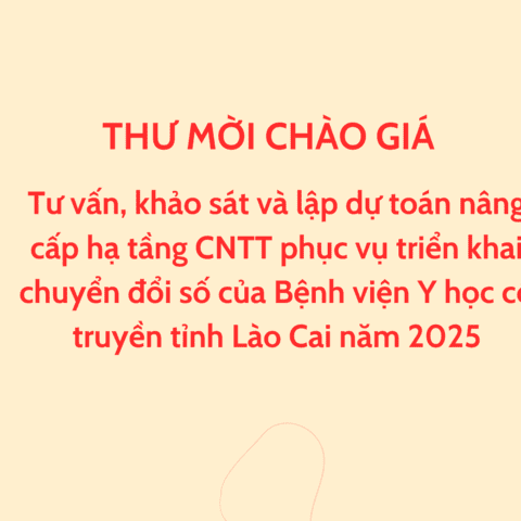 THƯ MỜI CHÀO GIÁ
